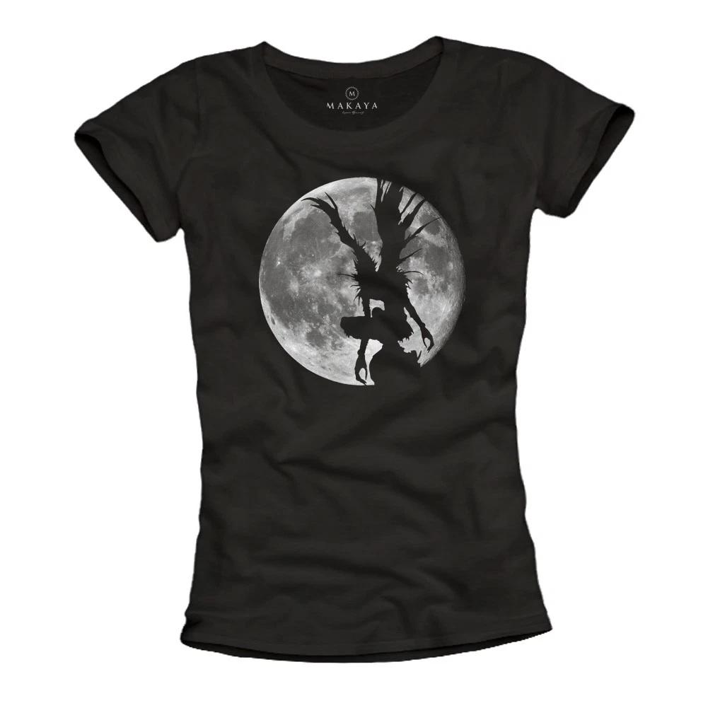 Ryuk T-Shirt Womens Cosplay Death Moon Manga Comic Gamer Note Black Edition Figure- M