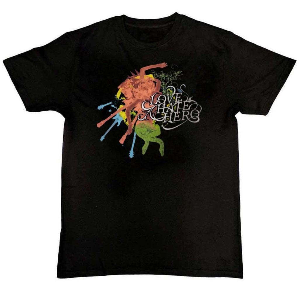 LOVE Hate Hero Band Graphic Print Mens T-Shirt S-4XL