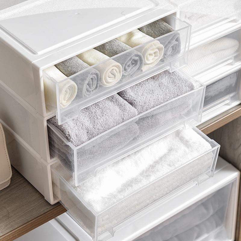 Stapelbare Schubladen-Aufbewahrungsbox für den Schreibtisch mit Auszug für Büromaterial