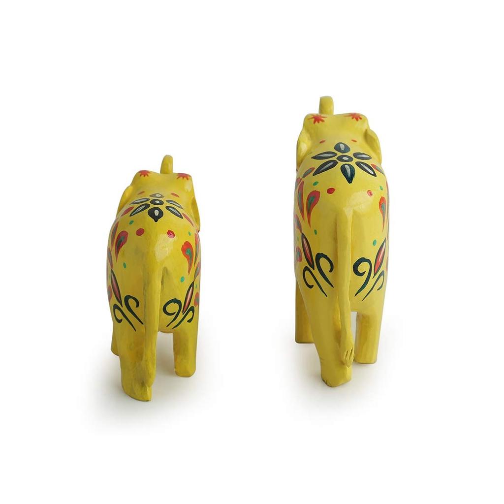 Figuren-Set Sonnige Elefanten, The Sunny Elephants Dekor Haus, ExclusiveLane