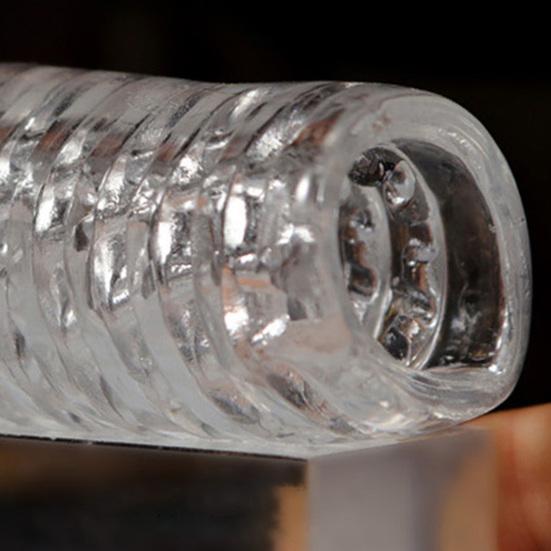 Butt Doll Cup Transparent Convenient Comfortable Vintage Glans Penis Exerciser Pussy Doll Cup for Fun