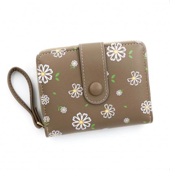 Cute Cat Girls Wallet Short Student Id/Bank Card Holder Money Bag Zipper Wallets For Women Key Storage Purse