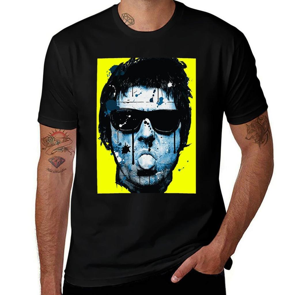 Liam Gallagher Classic Art Tshirt Work Daily Short Sleeve Top
