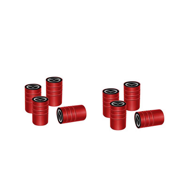 Metal Auto Tire Valve Stem Caps Wheel Dust Covers For Mazda 2 3 6 Atenza Axela CX3 CX5 CX7 CX30 CX50 CX60 CX90 MX5 MX30 RX j1