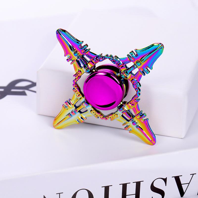 Metallischer Fidget Spinner mit landschaftlichem Motiv: Beliebtes Promi-Straßenmarkt-Dekompressionsspielzeug