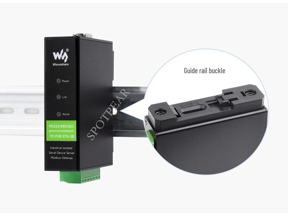 DIN-Schienen-Seriell-Server: RS232/485/422 zu RJ45 Ethernet TCP/IP Modul