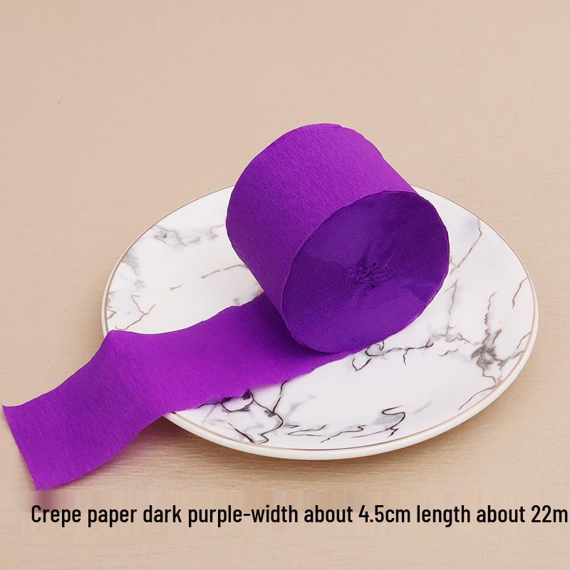 Multicolored Crepe Paper Tassel Wall Decoration, 4.5cm x 22m