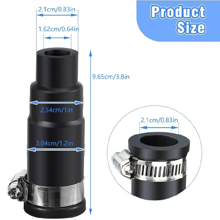 Dishwasher Hose Connector Leakproof Seal Easy Installation Leakage Prevention Disposal Drain Connector Accessories