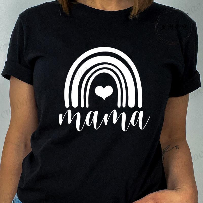 T Shirt for Women Mom Life Print Tshirt Short Sleeve Crew Neck Casual Top Mom Quotes Women Tshirt Blessed Mama Womens Clothing