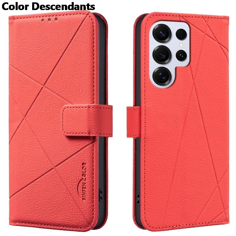 Luxury Wallet Magnetic Flip With Card Leather Phone Case for Samsung Galaxy S25 Edge S24 Ultra S23 Plus S22 S21 FE M23 M13 Cover