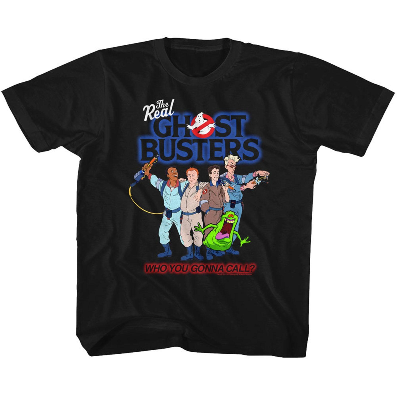 The Real Ghostbusters Group 3 Black Toddler T-Shirt M