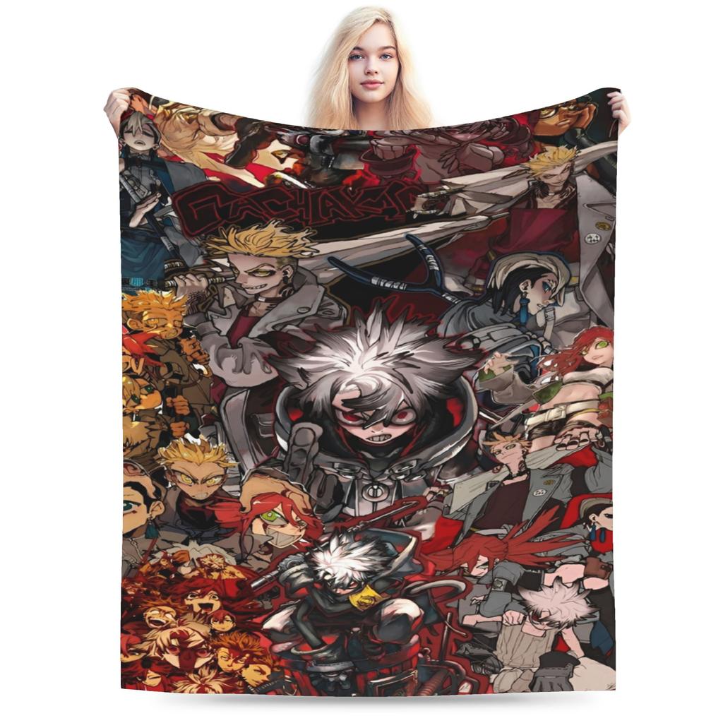 Anime Gachiakuta Flannel Blanket  Super Soft Throw Blanket for Outdoor Travel Office Comfortable Bedspread Sofa Bed Cover