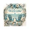 Summer Beach Metal Wall Art Engraved Sign Home Decor