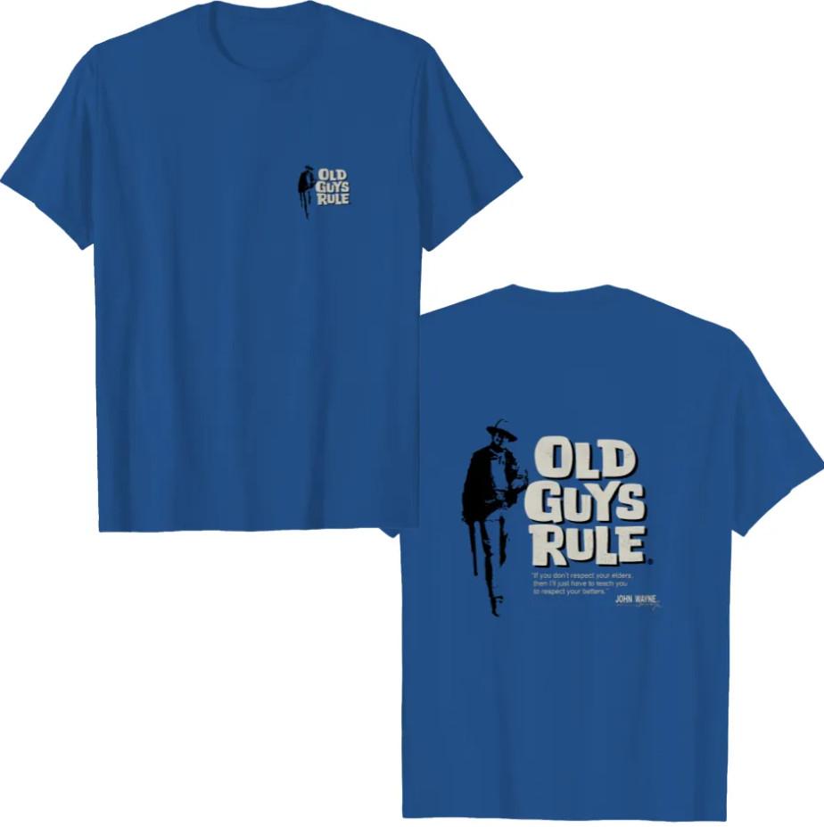 Vintage 2000 s OLD GUY RULE x John Wayne shirt XXXXL