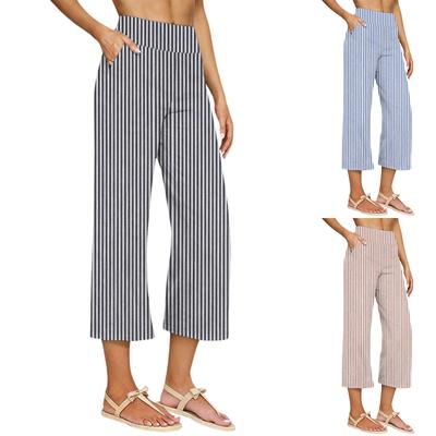 Pantaloni Palazzo pentru femei, vară, casual, lejer, cu picior larg, pantaloni, plajă, călătorii, vacanță, ținute
