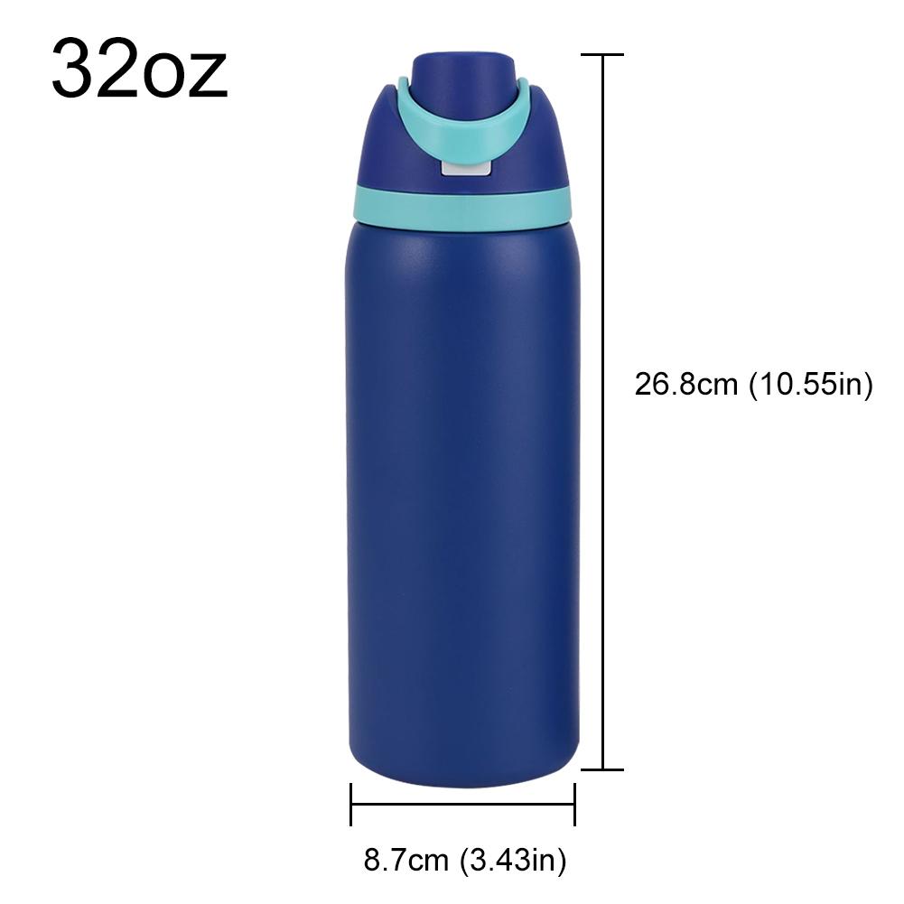 24/32oz Straw Insulated Tumbler with Handle Vacuum Insulated Cup 304 Stainless Steel Vacuum Thermal Insulated Mug for Women Men