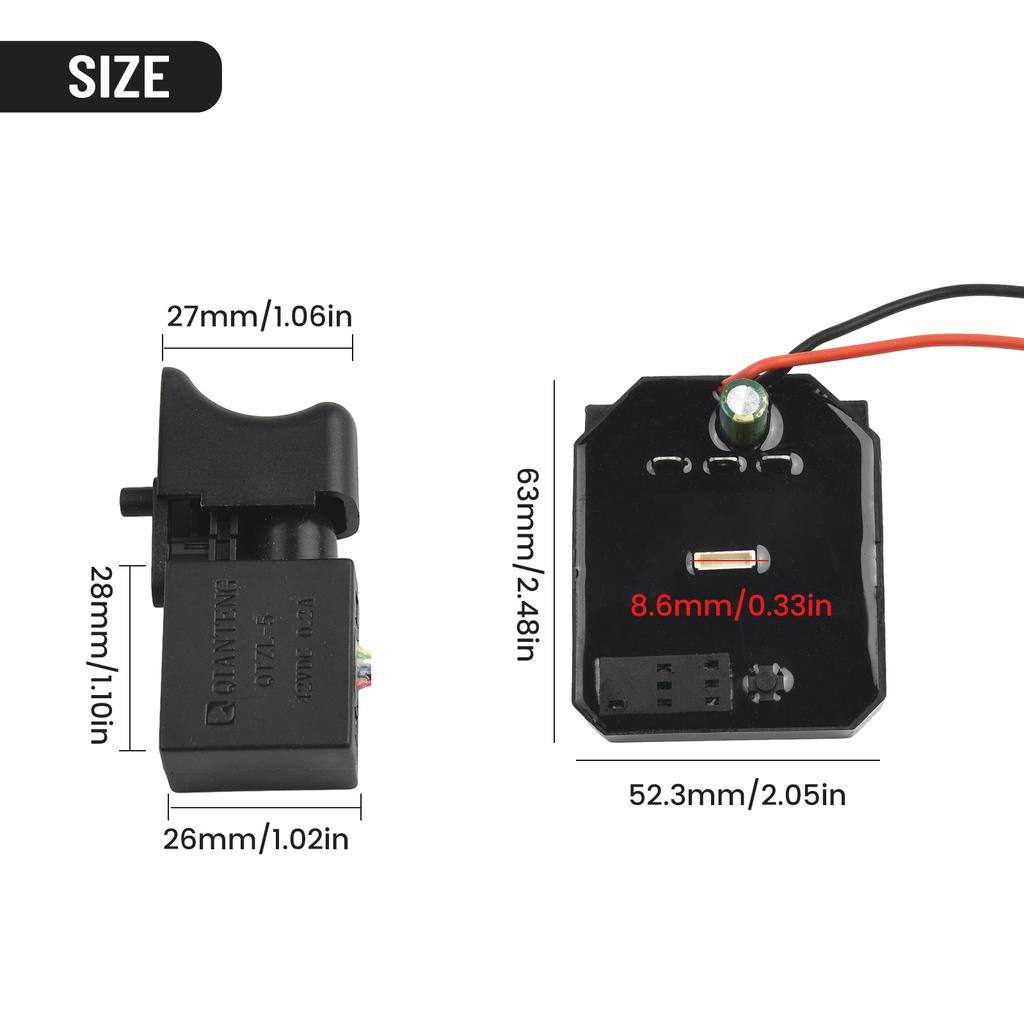 Parts Switch Control Board For 2106 161 169 21V Attachment For Angle Grinder Replacement Wrench Electric Drive