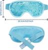 KNB SELLING 1Pcs, Reusable Gel Eye Mask for Hot & Cold Therapy – Cooling Eye Pack for Puffy Eyes, Dark Circles, Headaches, Sinus Pain, Eye Strain