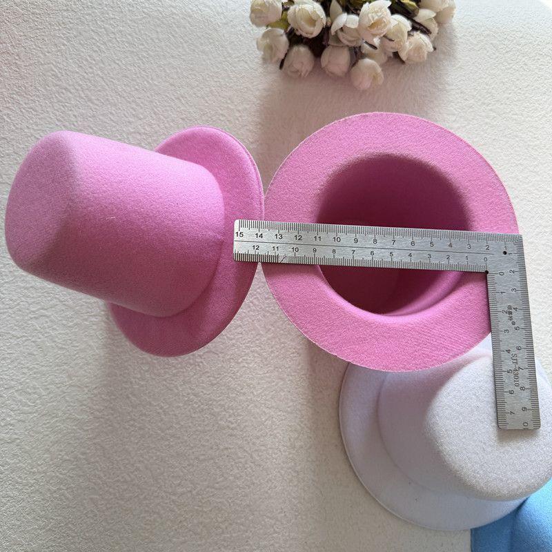 14cm High 8cm High Top Handmade DIY Lolita Velvet Hat Blank