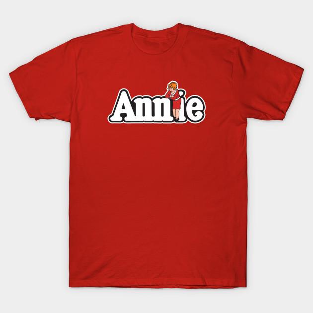 

Men Black Print T-shirt Annie No-Cut Transfer Paper Print Cotton Tshirt 2XL красный