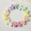 Z10 10pcs Cartoon Candy Cat Paw Flocking Bear Spacer Bead Vertical Hole Acrylic Beads Jewelry Bracelet Necklace Diy Material