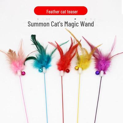 Spring Cat Teaser Stick cu ventuză și clopoțel - Jucărie pentru pisici cu elasticitate ridicată