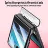 For MOTO Razr 40 Ultra Plated Hinged Automatic Spring 360° Full Protection Anti-Drop with Tempered Film Front Film Phone Case