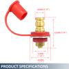 250A 12V Battery Charger Post 3/8" Stud Remote Battery Terminals with Cap M10 Battery Jump Post for Auto Truck Boat ATV