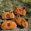 Internet Celebrity Kapibara Plush Pencil Bag Capybara Stationery Bag Student Cartoon Stationery Box Large Capacity Stationery Storage Bag