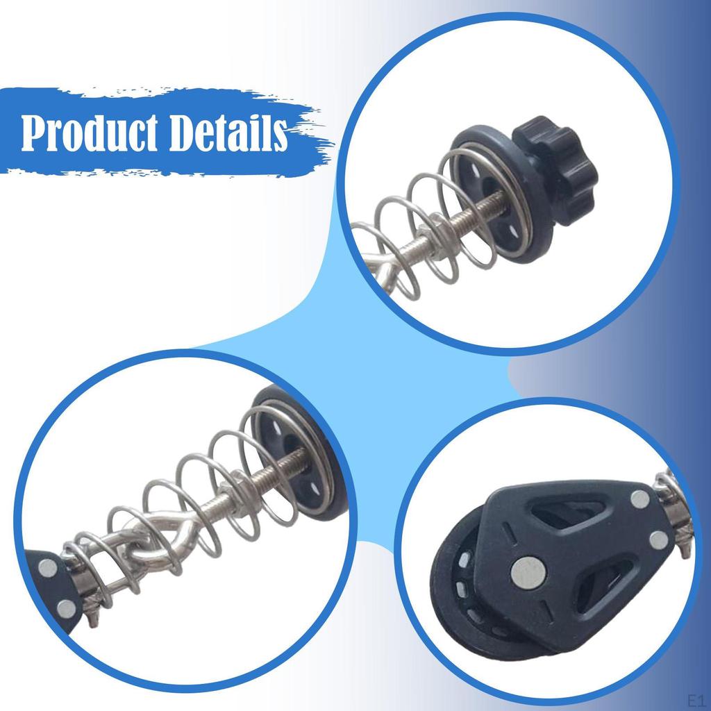 2Pcs Pilates Reformer Pulley Spring Rope Clamp,Part,Component for Sitting Box Fitness Exercise