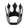 Vintage Luxury King Crown Cosplay Headpiece for Parties and Weddings Adjustable Size Props Crownpiece Roleplay Accessory
