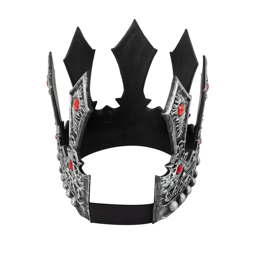 Vintage Luxury King Crown Cosplay Headpiece for Parties and Weddings Adjustable Size Props Crownpiece Roleplay Accessory