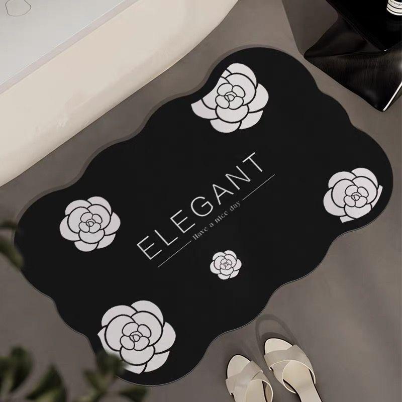 Xiaoxiangfeng Bathroom Diatom Mud Floor Mat Bathroom Door Water Absorption Anti-slip Mat Household Wear-resistant Quick-drying Door Mat