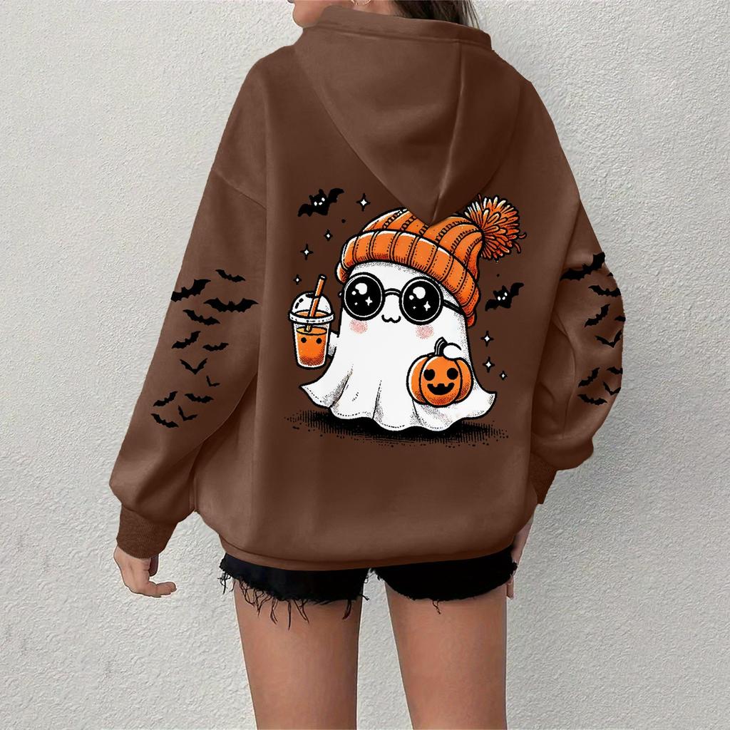 Women's Sweatshirt Casual Long Sleeve Atmosphere Top Loose Popular Round Neck Pullover Sweatshirt Top