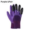 1-10Pairs Gardening Gloves with Claws  Latex Work Gloves Waterproof Anti Slip Durable Planting Digging Outdoor Work Gloves