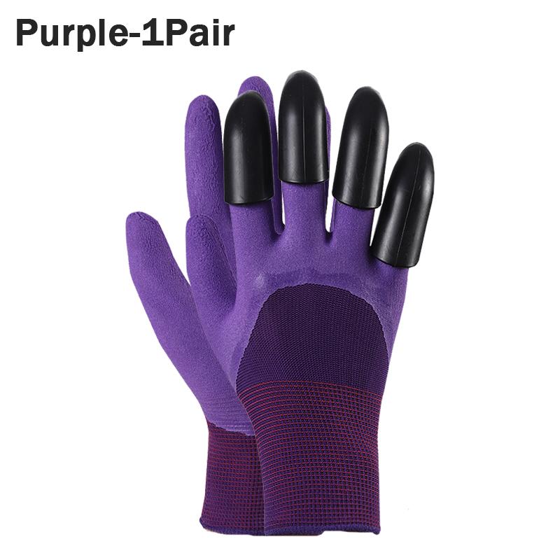 1-10Pairs Gardening Gloves with Claws Latex Work Gloves Waterproof Anti Slip Durable Planting Digging Outdoor Work Gloves