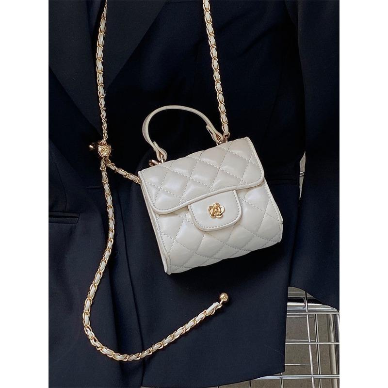 

Маленькая сумка-цепочка Xiangfeng, продвинутая, персонализированная, повседневная и универсальная фото-маленькая сумка, красный кошелек для губ, сумка с камелиями и бриллиантами