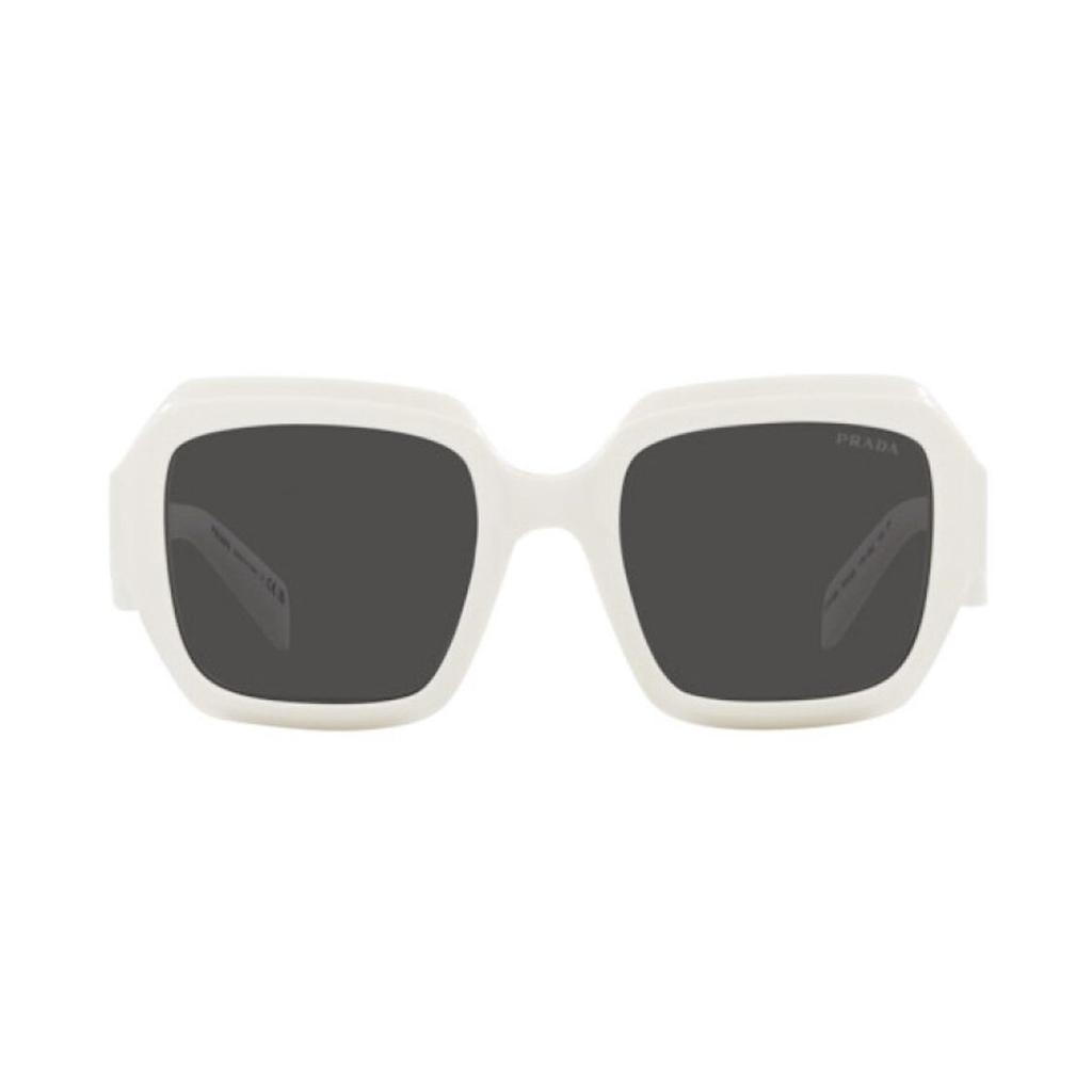 Prada Side Logo Letter Square Sunglasses Women sunglasses White PR28ZS17K08Z
