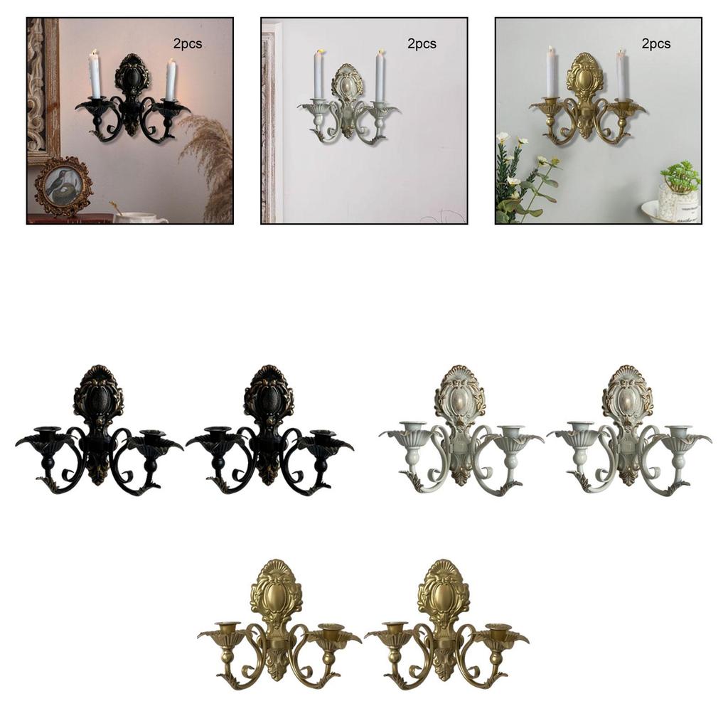 Candle Sconce, Candle Stand Decorative Candlestick Holder Wall Candle Holder for Wedding Party Anniversary Wall Decor