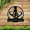 Fitness Gym Metal Sign, Bodybuilder Wall Decor for Women, Weightlifting Art, Home Gym Room Decoration