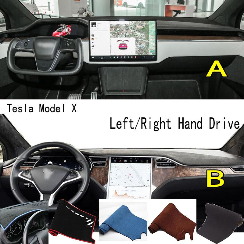 For Tesla Tsla Model X SUV Dashmat Dash Mat Dashboard Cover Instrument Panel Sunscreen Pad Ornaments