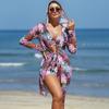 New Fashion Sexy Multi-color Printed Women's Swimsuit Three Piece Bikini Set Women's Swimsuit