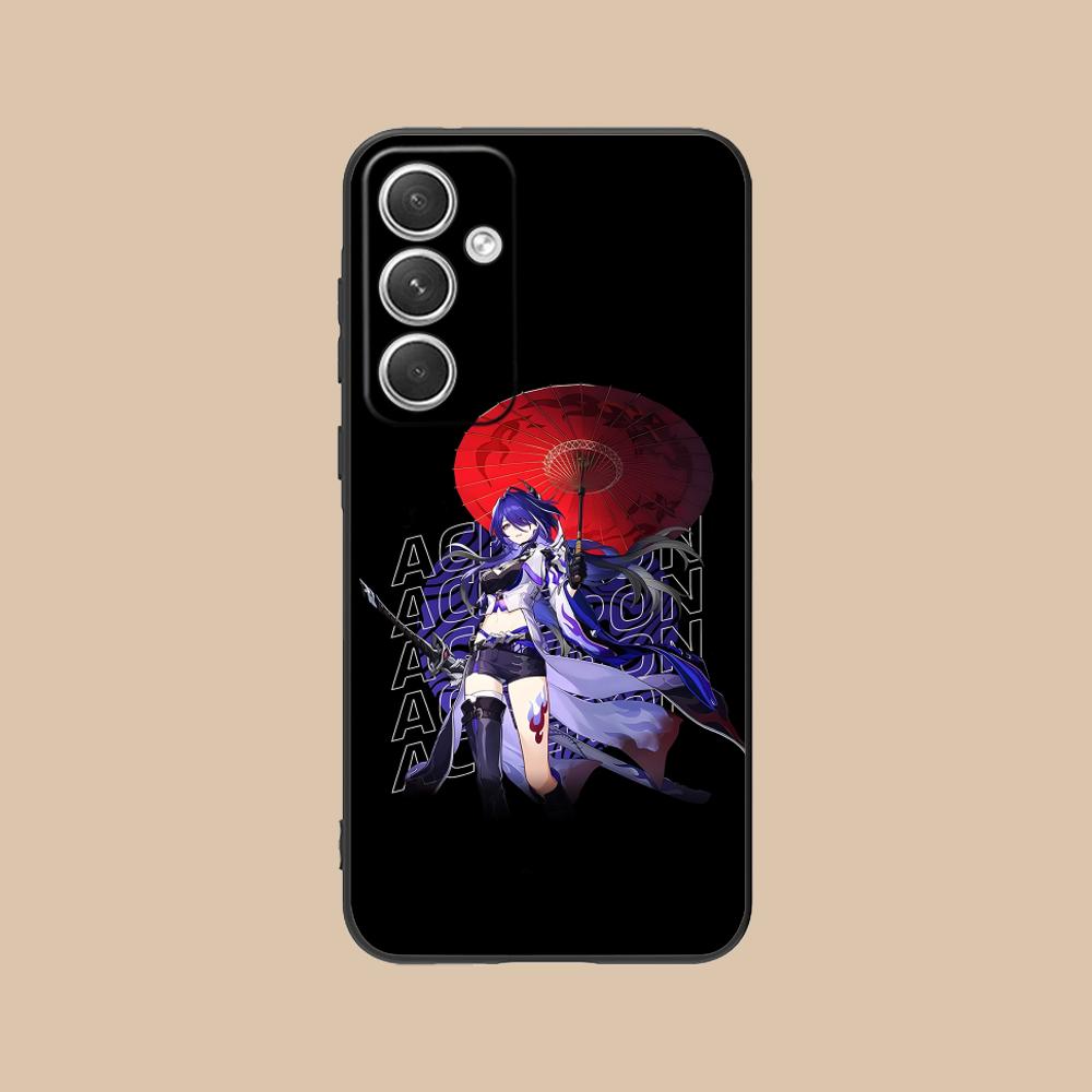 HSR Acheron Mattes TPU Handyhülle für Samsung Galaxy S26 S25 S24 S23 S22 S21 S20 Note20 Plus FE Ultra Buntes Cover