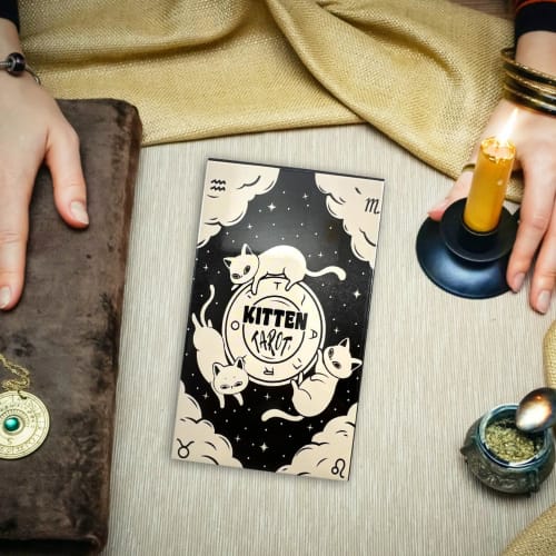 Tarot Deck, Kitten Tarot Deck, Tarot Fortune Telling, Board Game Cards, Divination Tools Kit, Standard Tarot Cards, English Tarot Decks, Complete Taro