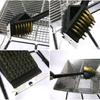 In 1 3 Barbecue Bbq Oven Grill Bristles Cleaning Stiff Brush Scraper Cleaner