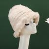Warm Rabbit Fur Dome Hat Trendy Warm Furry Ear Flap Hat Fashionable Rabbit Fur Blend Hat
