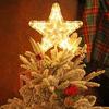 Christmas Tree Topper Star Lighted Decoration Illuminated Star Ornament for Holiday Tree Decor Festive Lighting