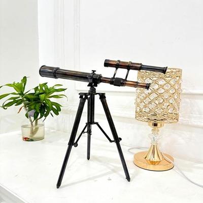 40 cm Messing Viktorianisch Luxus Dekoratives Funktionierendes Teleskop mit Messing Verstellbarem Stativ