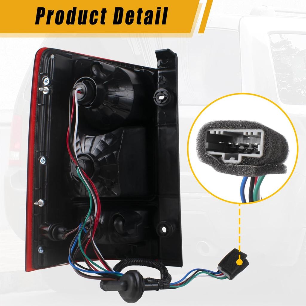 Boine Right Passenger Side Tail Light Compatible With 2009-2015 Honda Pilot Rear Light Housing Brake Lamps Replaces 33550SZAA01 (Right Passenger