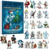 Snow Monster Witch Haunted House Christmas Countdown Calendar Acrylic Pendant Blind Box